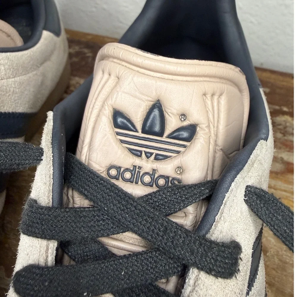 Adidas Gazelle Men's 11.5 Sneakers Wonder Taupe Night Indigo Suede IG6199